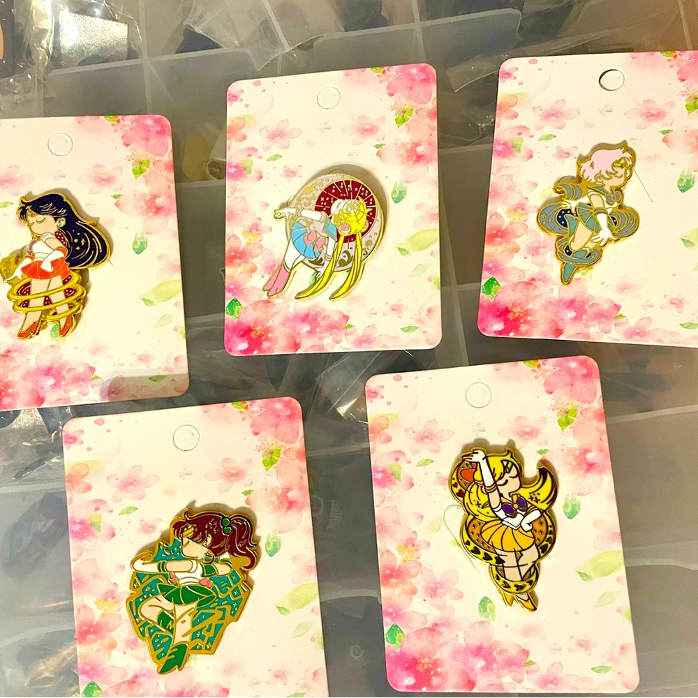 Sailor Moon custom pins collection